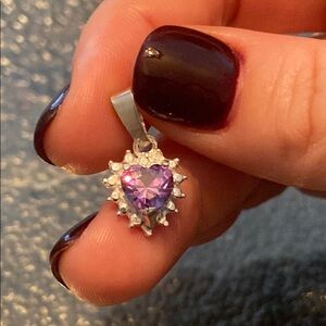 PERÚ SILVER heart pendant